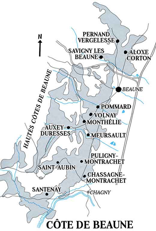 carte côte de nuits