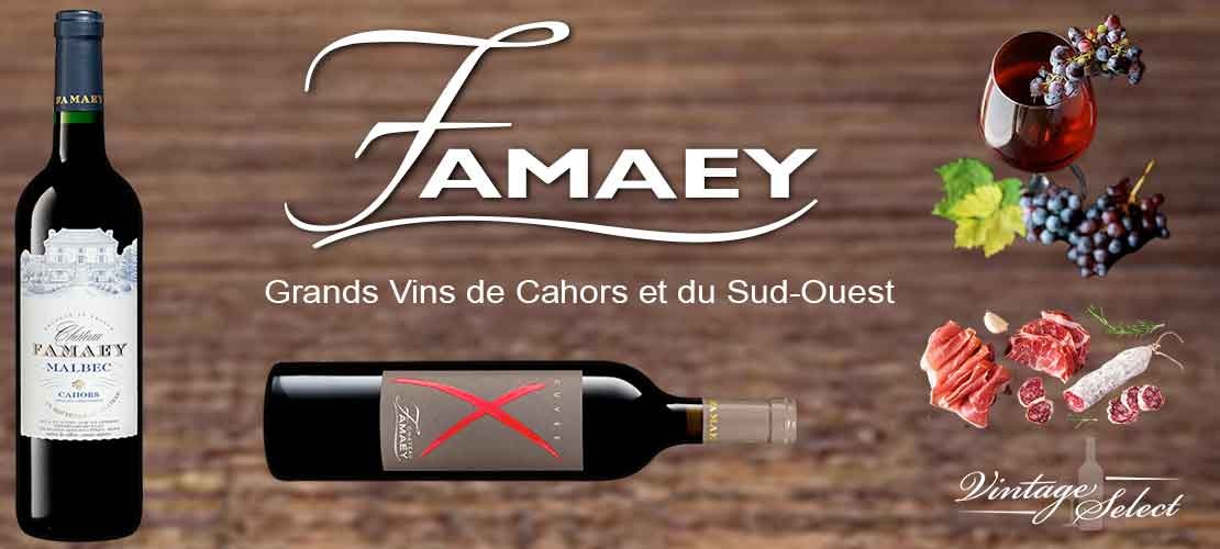 Les vins du château Famaey Cahors Sud-Ouest